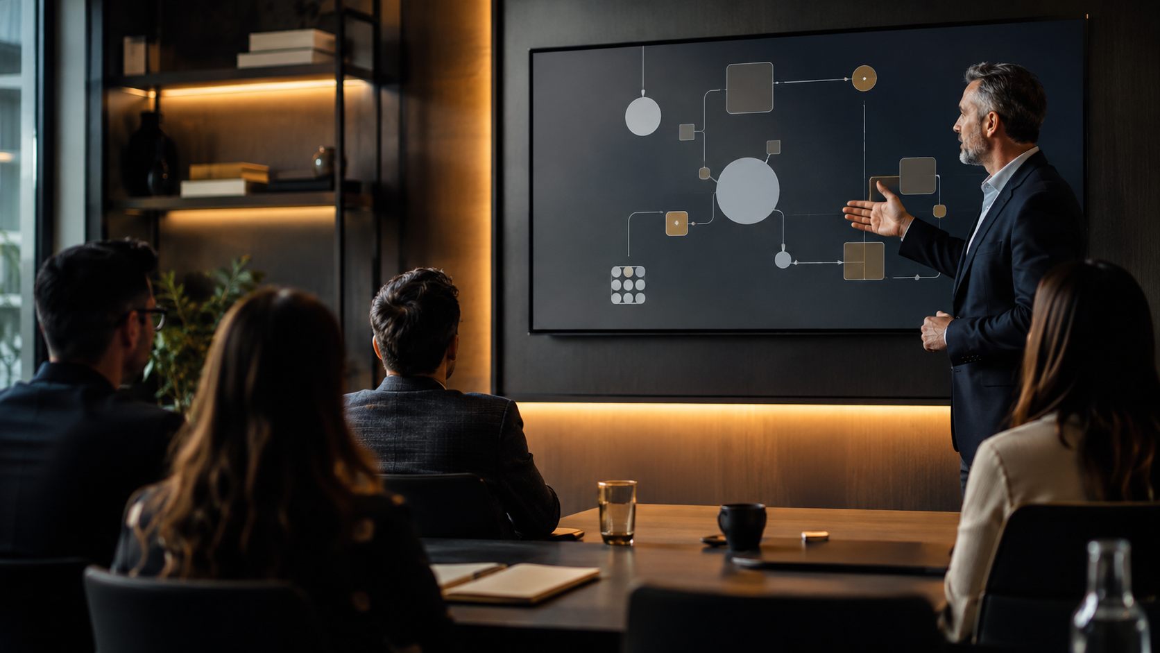 Corporate training and leadership session